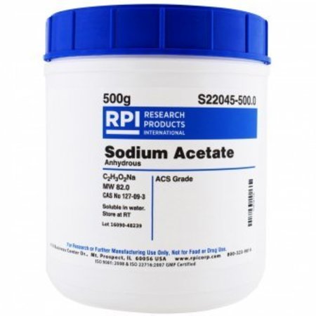 RPI Sodium Acetate, ACS, 500 G S22045-500.0